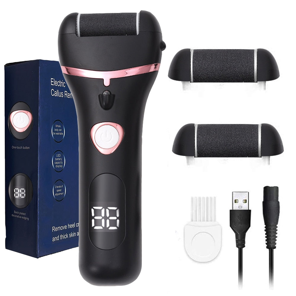 Electric Rechargeable Foot Grinder Exfoliating Foot Repair Machine Waterproof Dead Hard Skin Callus Remover Pedicure