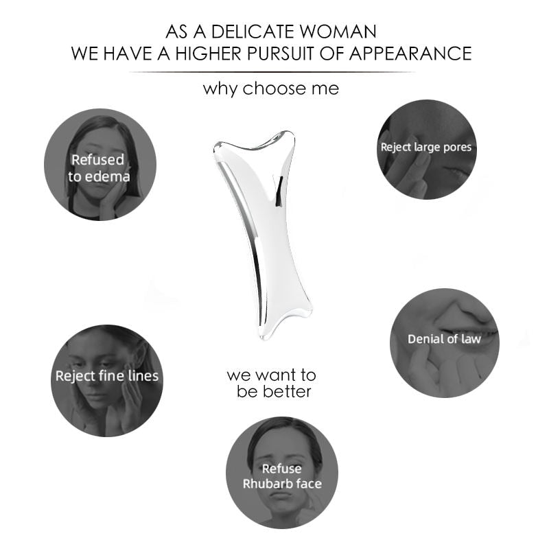 Electric Guasha Scraping Massager 2 in 1 Massage and Warm Mode Face Lifting Slimming Tool LED Light Facial Massager Machine