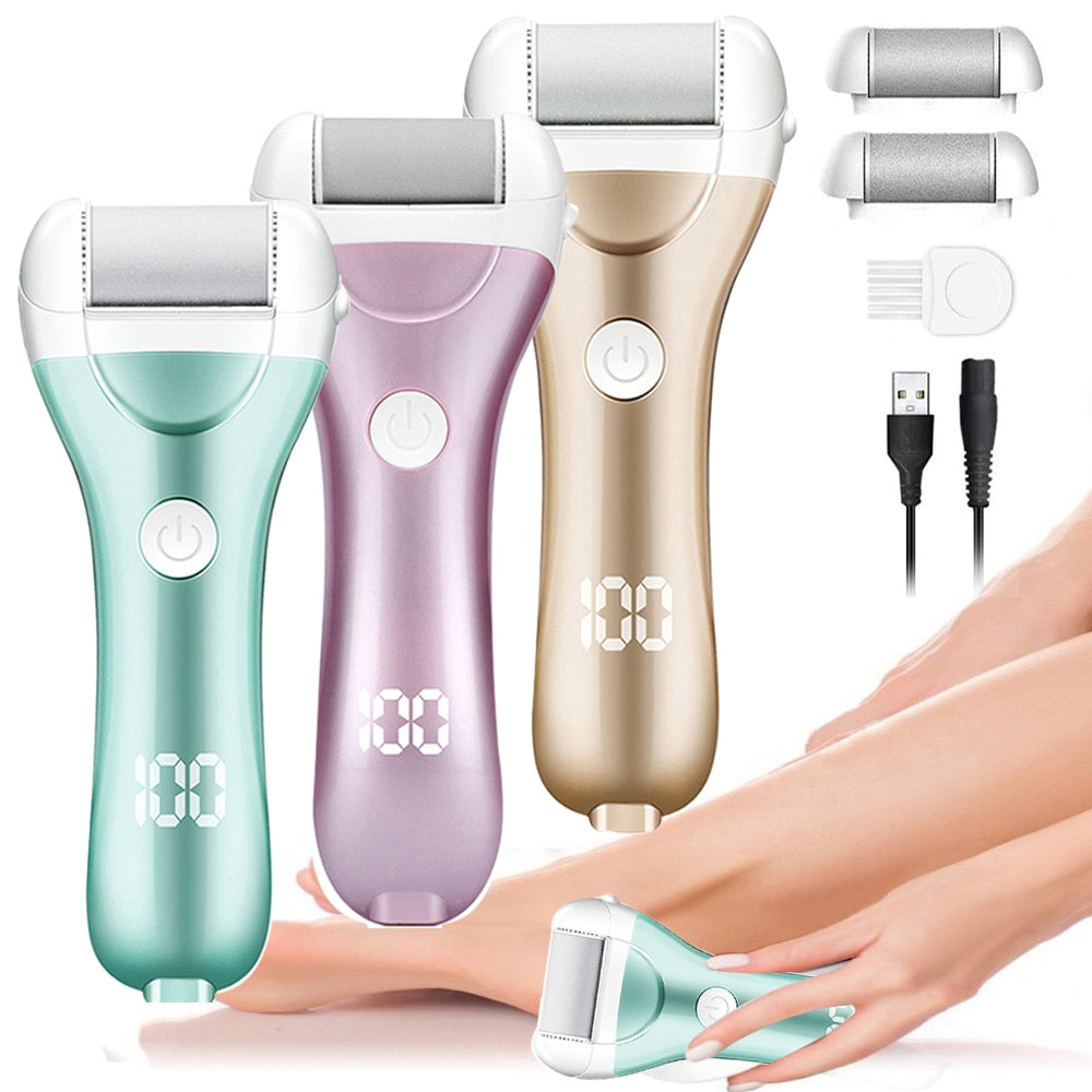 Charged Electric Foot File for Heels Grinding Pedicure Tools Professional Foot Care Tool Dead Hard Skin Callus Remover