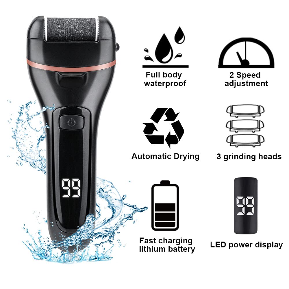 Electric Foot File For Heels Grinding Pedicure Tools Professional Foot Care Tool Kit Dead Hard Skin Callus Remover