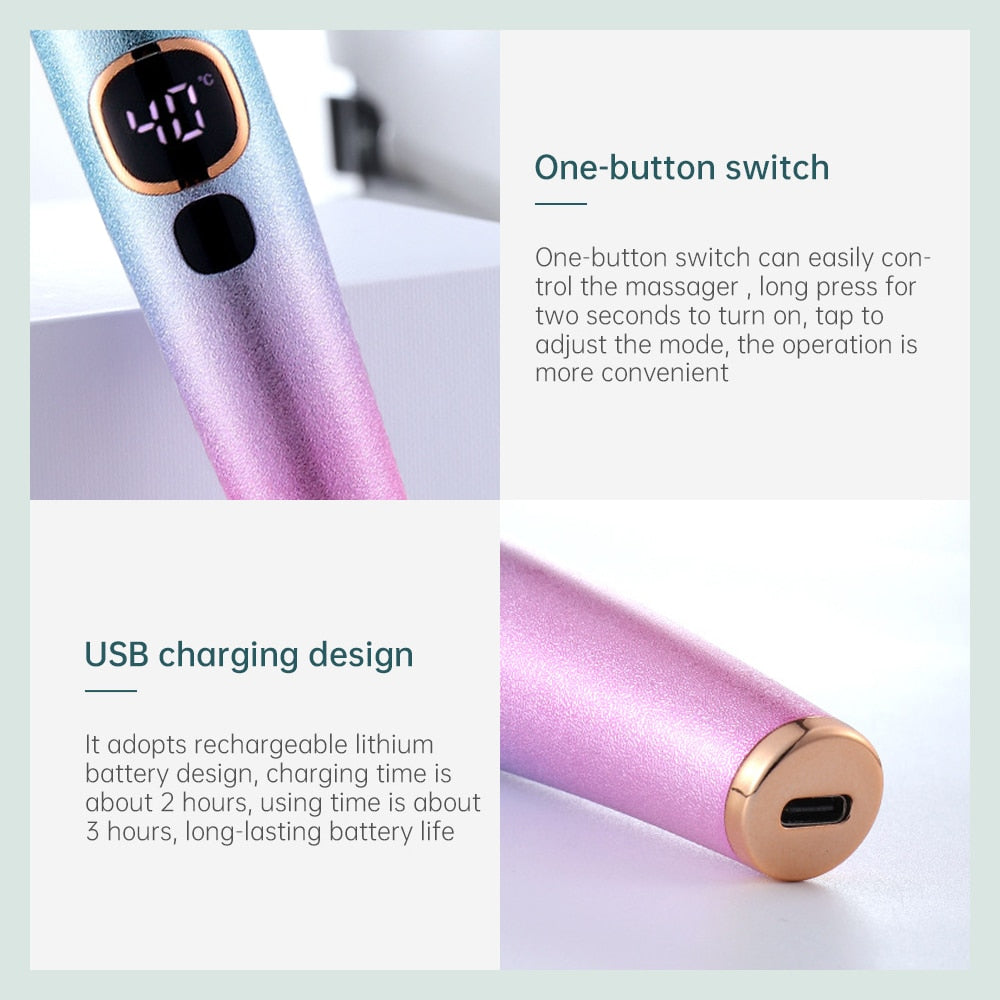 Eye Massager Portable Heating Vibration Eye Care Device Eye Cream Importer Household Eye Beauty Instrument