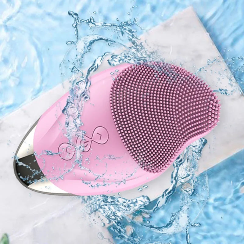 Electric Face Cleanser Silicond Face Cleansing Brush Electric Facial Cleanser Cleansing Skin Deep Washing Massage Brush