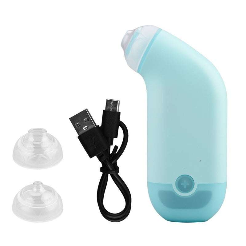 Electric Blackhead Remover Face Cleaner T Zone Pore Acne Pimple Removal Vacuum Suction Facial Diamond Cleaning Skin Care Tools (Blue)