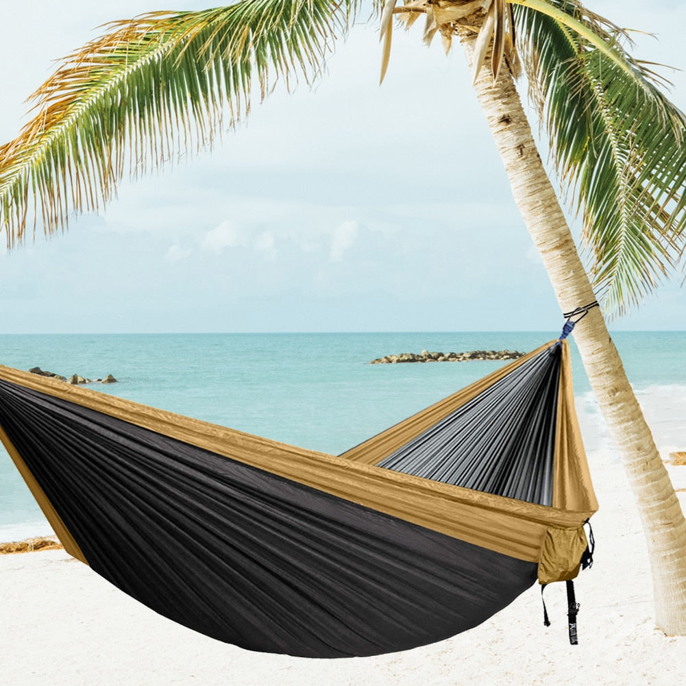 Hiking Camping Lightweight Hammocks Outdoor Backyard Leisure Hanging Swing Bed Furniture Leisure Sleeping Hanging Bed