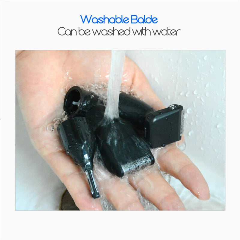 4 in 1 Nose Hair Trimmer for Men Beard Sideburn Eyebrow Trimmer for Facial Stubble Rechargeable Men's Grooming Kit