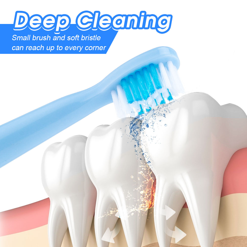 Electric Toothbrush USB Rechargeable Professional 6 Modes 6 Speeds Dental Care Waterproof Toothbrush Soft Bristles Teeth Whiten