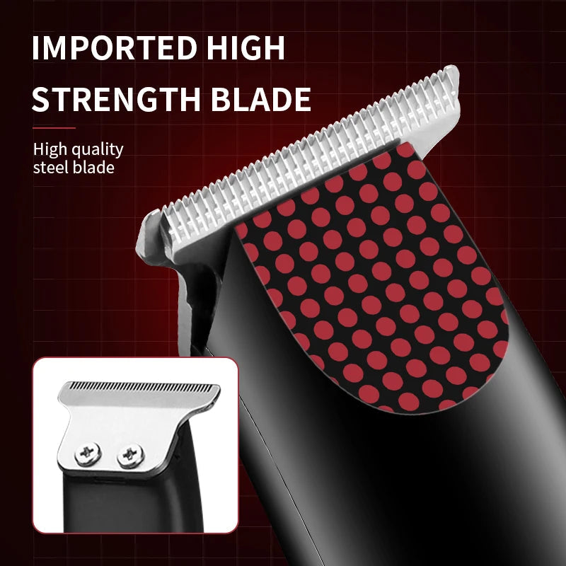 Professional Pocket Cordless Hair Clipper Compact Mini Electric Beard Hair Trimmer Small Portable Grooming Kit for Men