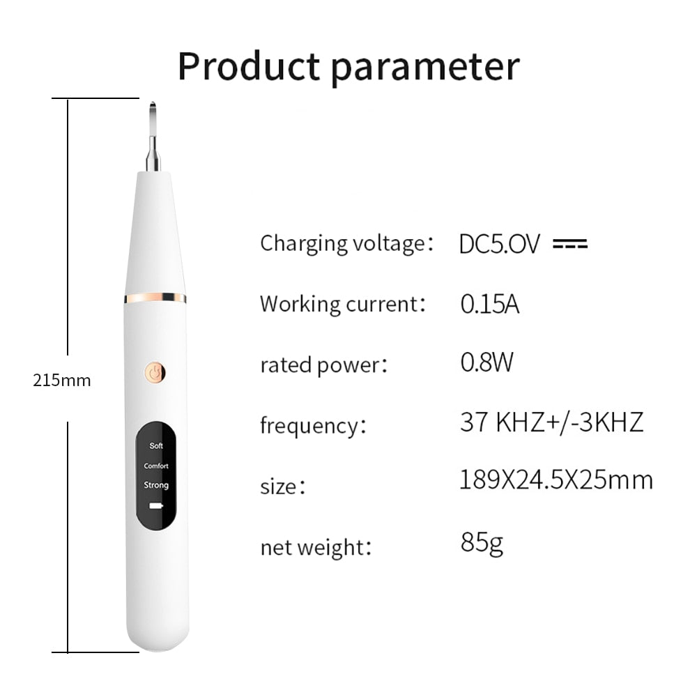 Electric Sonic Dental Calculus Scaler Oral Teeth Irrigator Calculus Remover Plaque Stains Cleaner Teeth Whitening LED Display