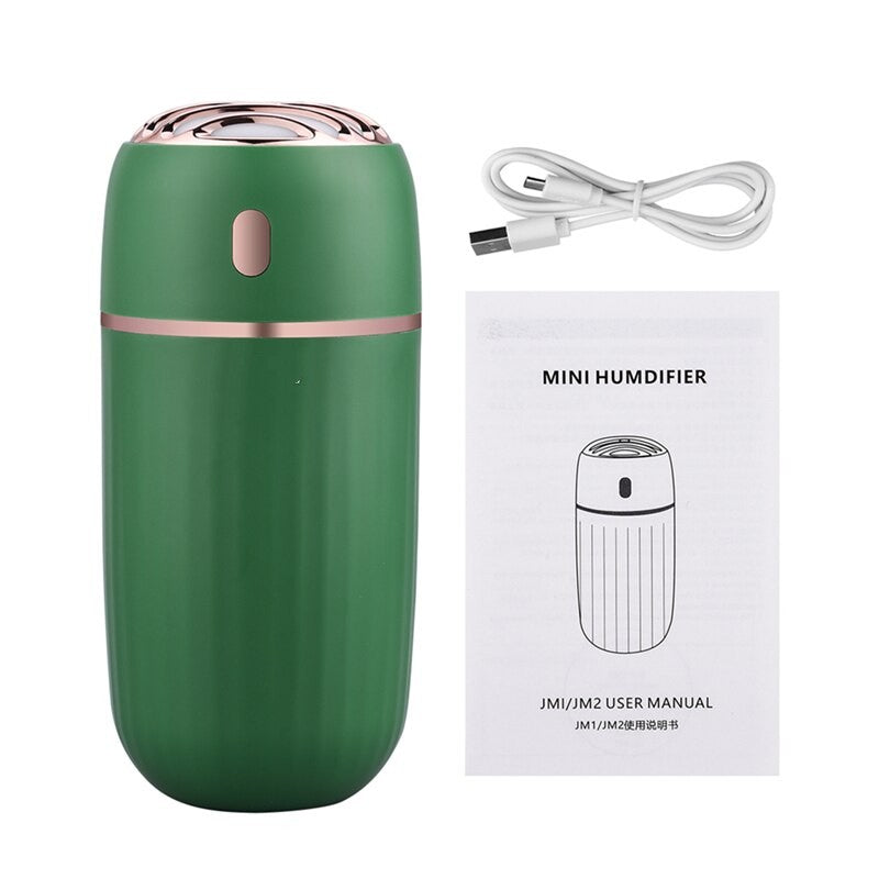 30Ml Wireless Humidifier Essential Aroma Oil Diffuser Ultrasonic Air Humidifier USB Mini Mist Maker LED Light