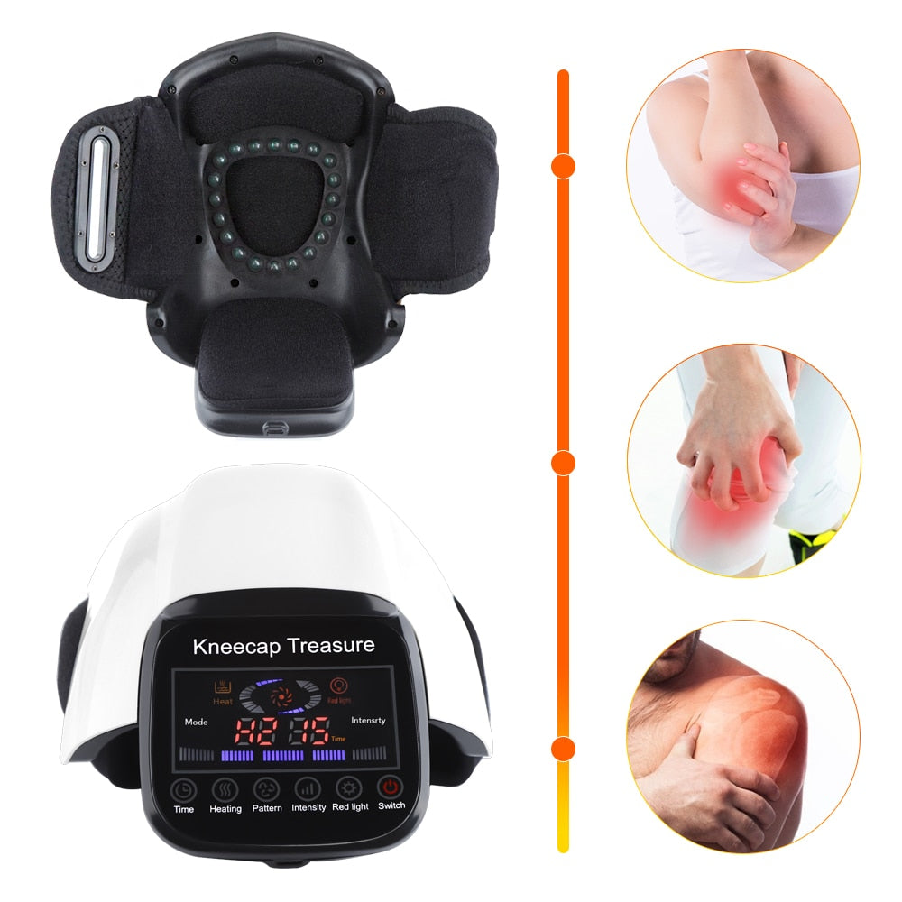 Electric Knee Massager for Arthritis Infrared Heating Air Pressure Joint Hot Compress Vibration Airbag Pain Relief