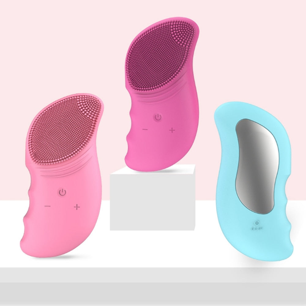 Mini Face Brush with Facial Cleansing Brush Face Massager for Deep Cleansing Blackhead & Makeup Remover