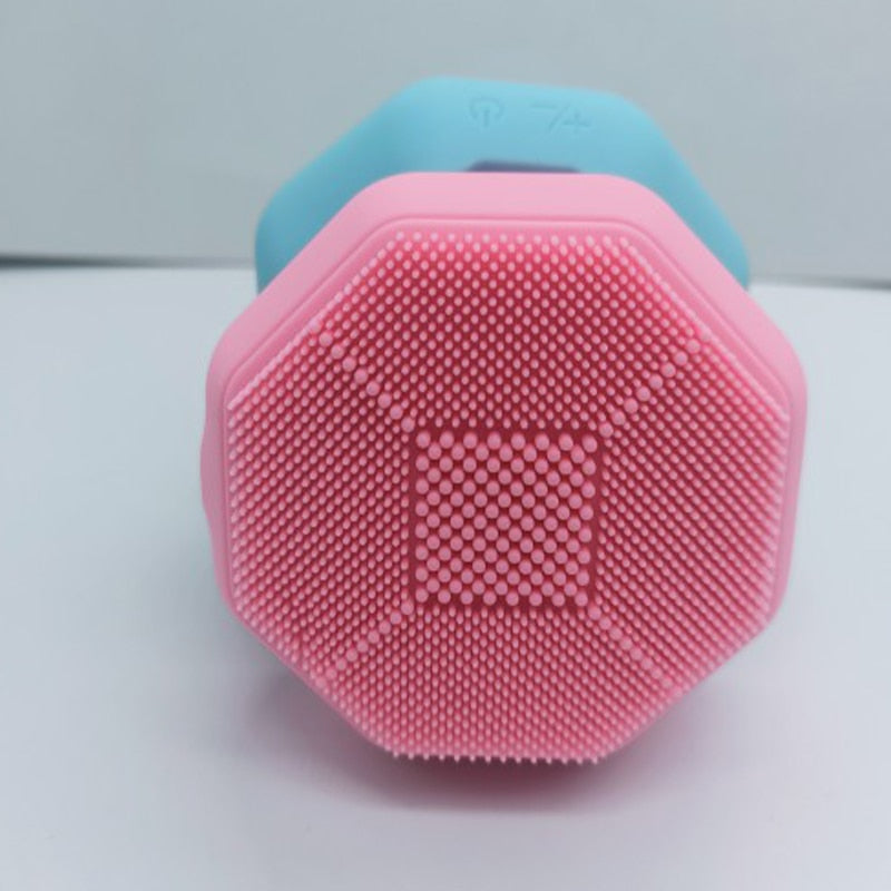 Electric Facial Cleansing Brush EMS LED Skin Tightening Face Massager Facial Exfoliating Cleaner Brushes