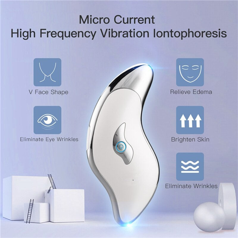 Guasha Face Lifting Tool Skin Care Massage Electric Facial Body Slimming Tools Wrinkle Removal Device Warmer Scraping Tools