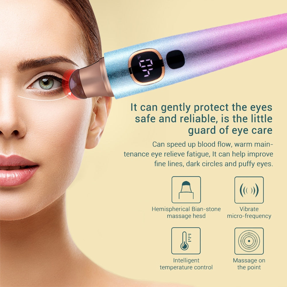 Eye Massager Portable Heating Vibration Eye Care Device Eye Cream Importer Household Eye Beauty Instrument