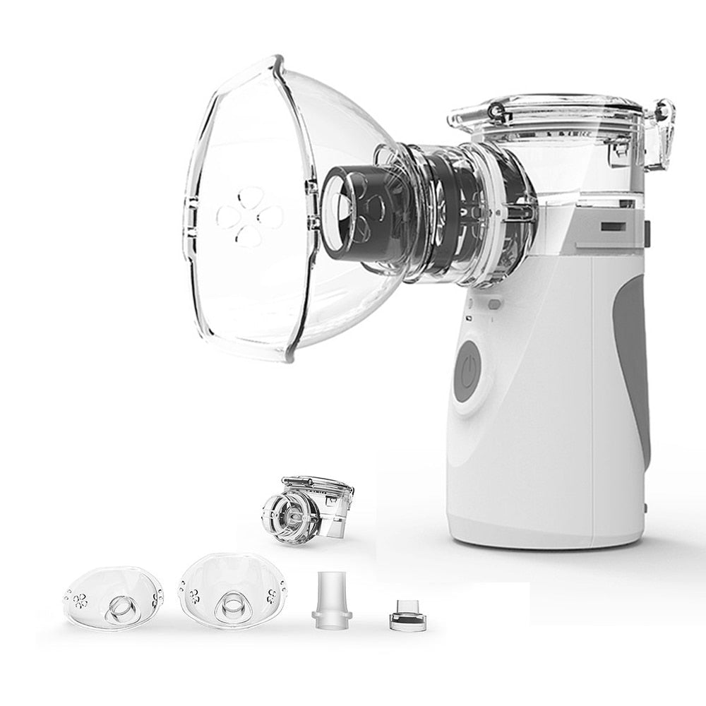 Health Care Inhale Nebulizer Mini Portable Steaming Inhaler For Adult Rechargeable Mesh Atomizer Inalador Nebulizador