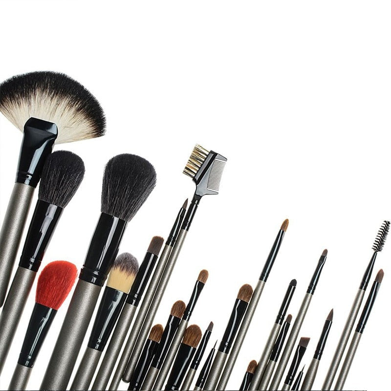 26pcs Makeup Brushes Tool with Holder Case Studio High Quality Natural Make Up Brushes Professional