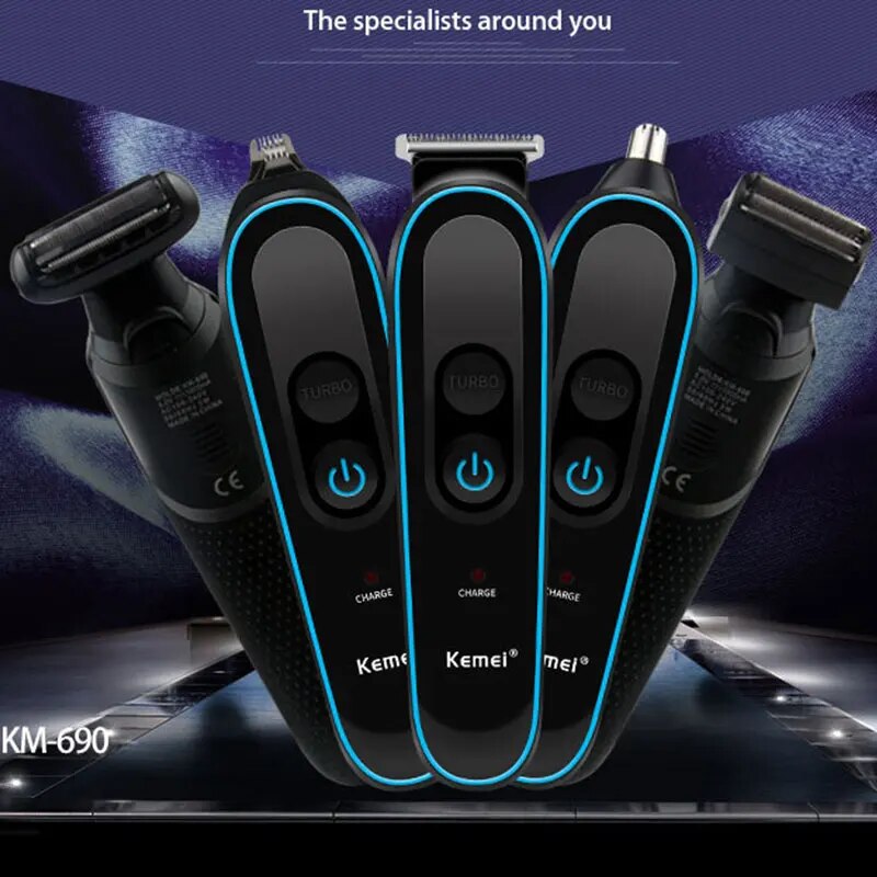 All In 1 Hair Beard Trimmer For Men Grooming Kit Electric Face Body Groomer Eyebrow Nose Ear Trimmer And Shaver