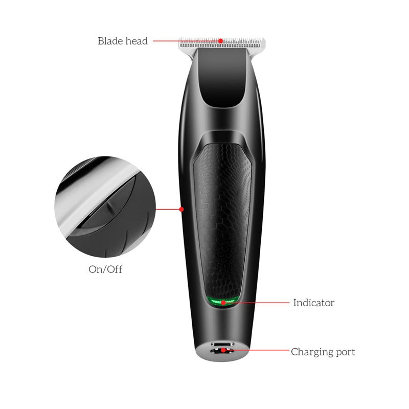 Men's Portable Electric Hair Clipper USB Rechargeable Fast Hair Cutting For Teenager And Adults Cordless Shaver Machine Low Noise