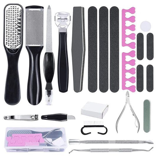 Foot Care Set Pedicure Set Professional Stainless Steel Nail Clipper Callus Remover Manicure Set Foot Care Set for Women Men