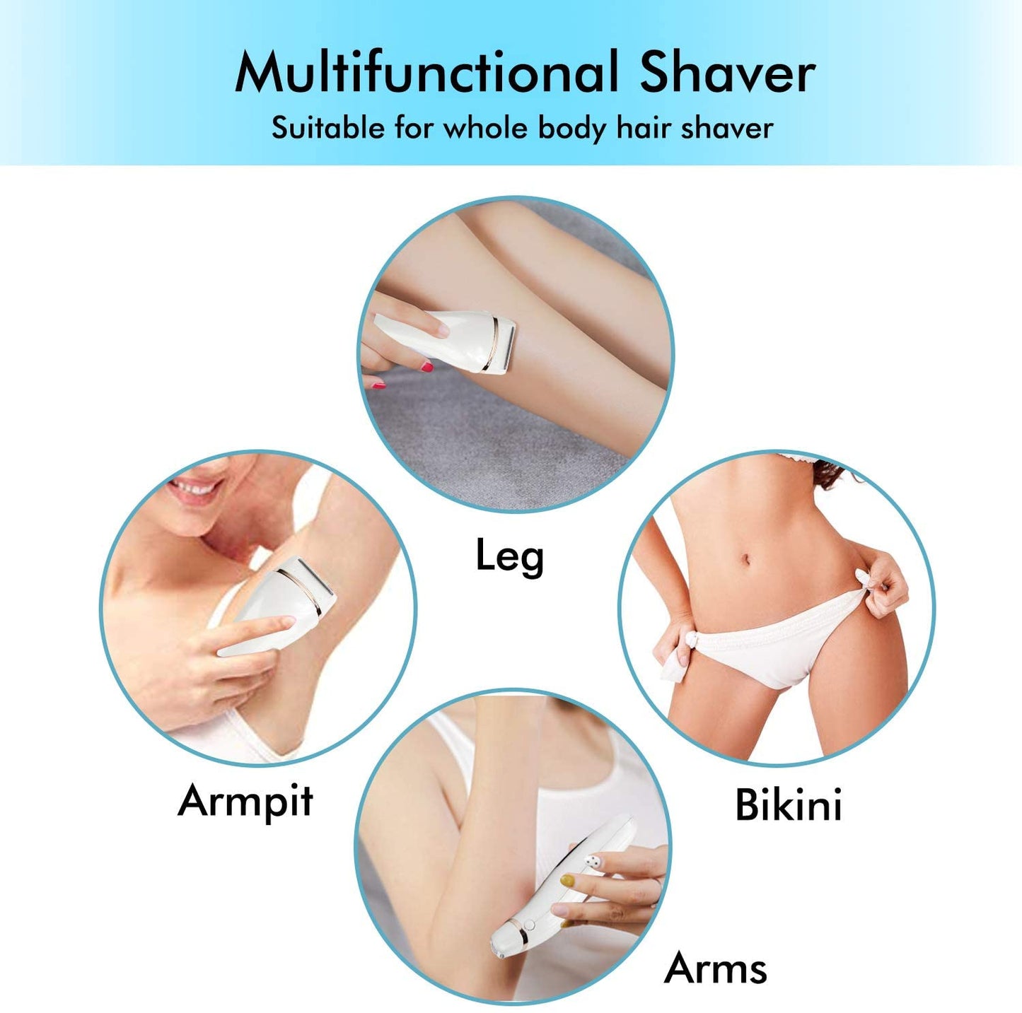 Electric Razors for Women Ladies Electric Shaver for Legs and Underarms Cordless Rechargeable Body Hair Remover with LED Display