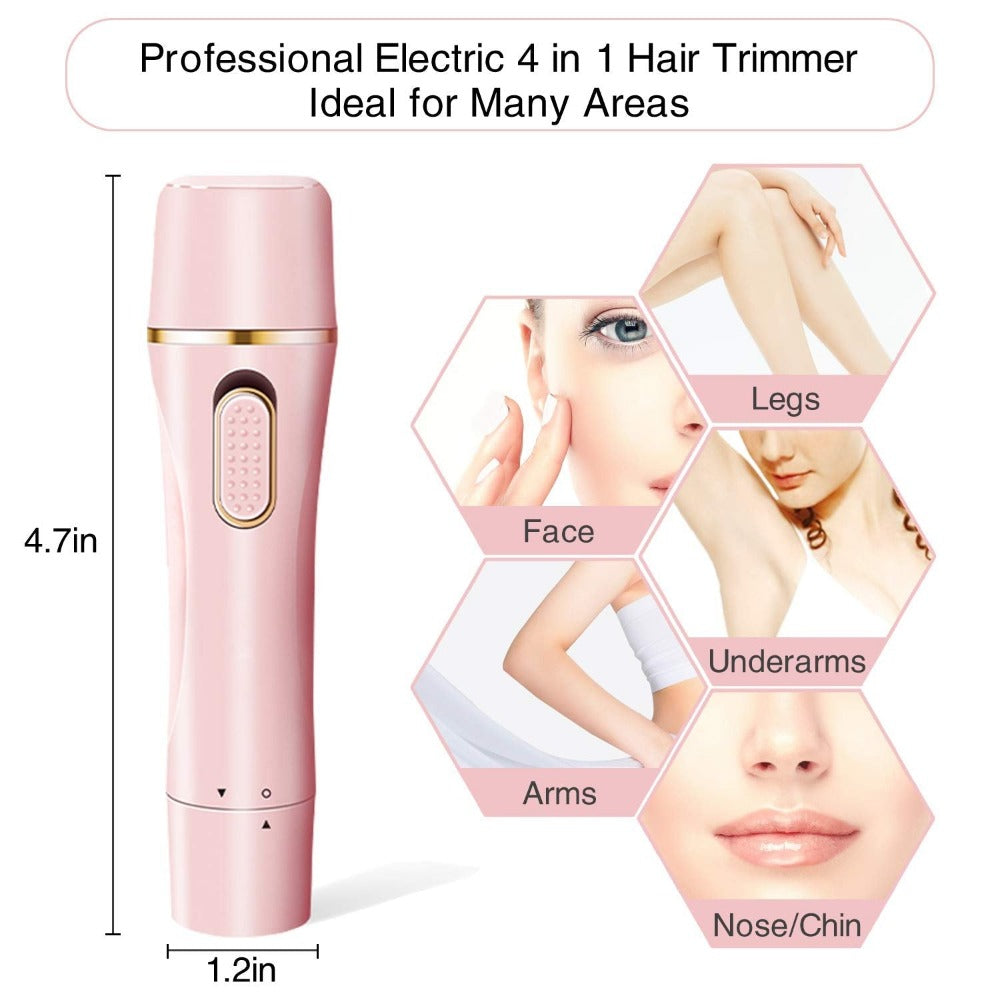 4 in 1 Electric Shaver For Women Hair Removal Rechargeable Trimmer For Women's Razor Leg Armpit Beauty Appliances Hair Remove