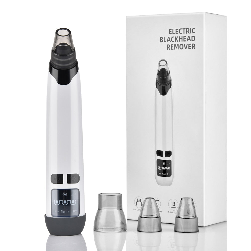 Nose Cleaner T Zone Pore Acne Pimple Removal Blackhead Remover Face Deep Vacuum Suction Facial Diamond Beauty Clean Skin Tool