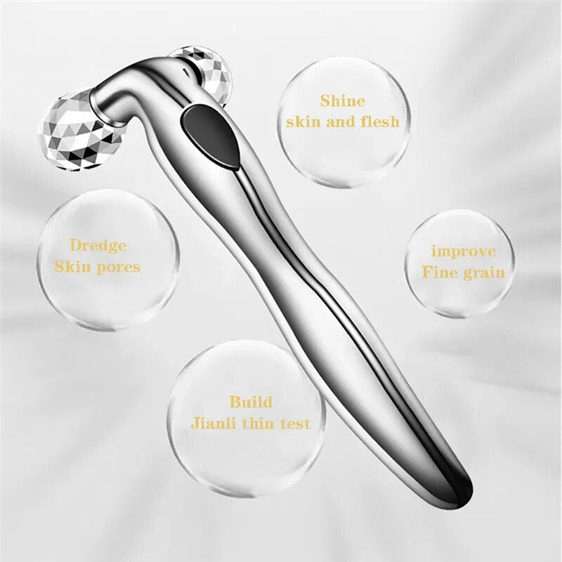 3D Face lift Roller Massager Massage Instrument 360 Rotate Roller Massager Y Shape For Face Lifting Wrinkle Remover
