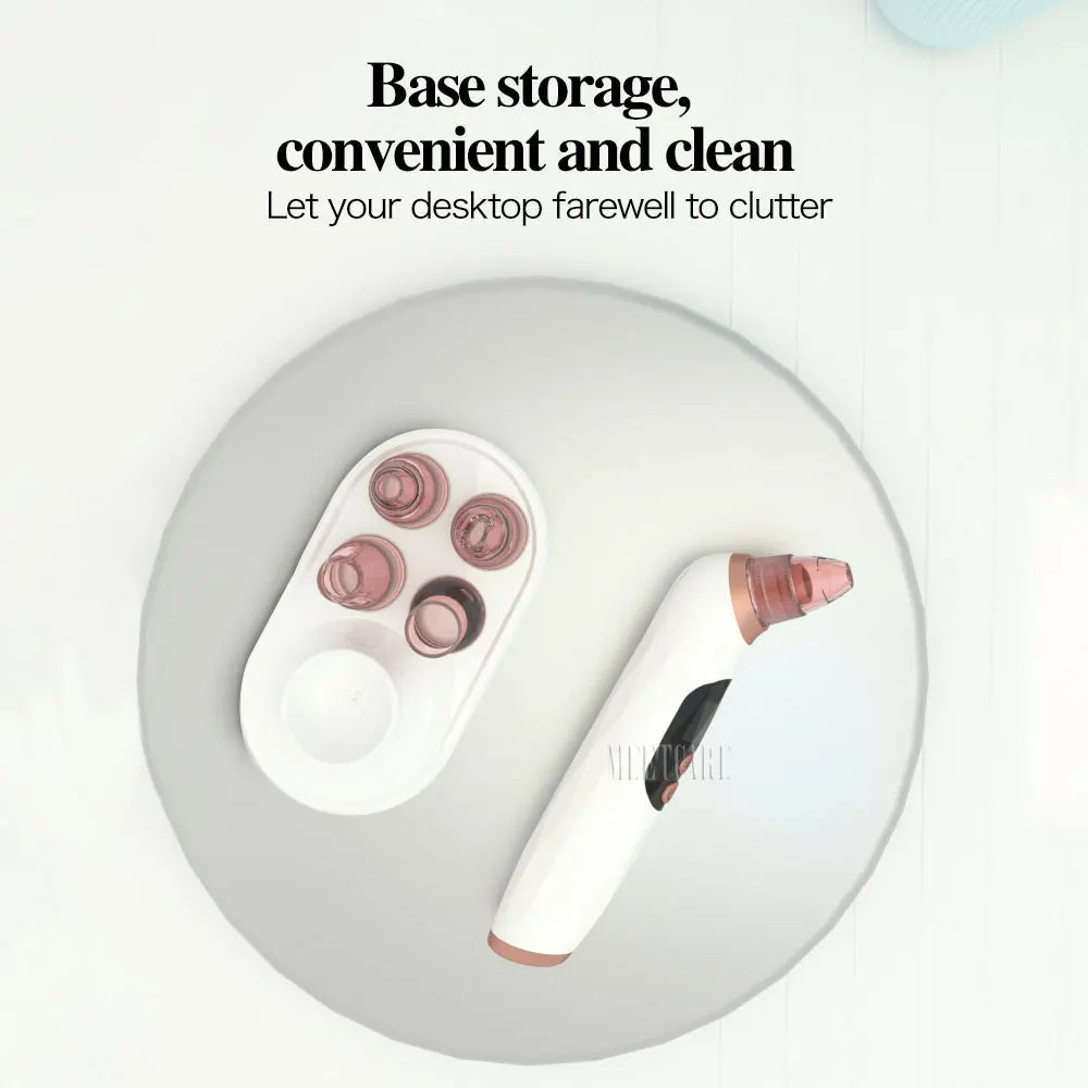 Vacuum Cleaner Blackhead Remover Heatable with Base Photon Rejuvenation Facial Cleaner Acne Pore Extractor Skin Tool