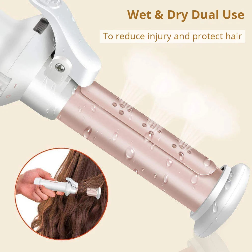 Wireless USB Hair Curler Fast Heating Curling Iron Mini Ceramic Hair Curler Curling Irons with Fast Chargerable Cord