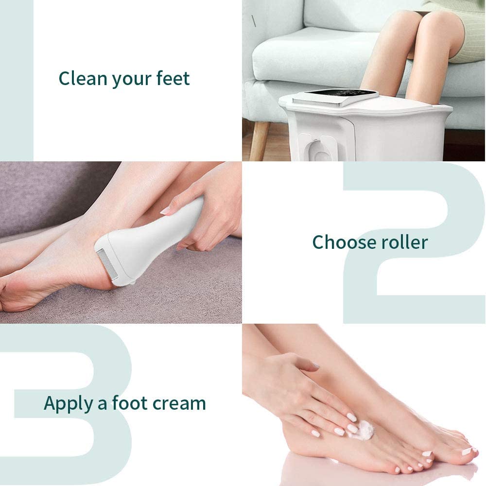 Charged Electric Foot File for Heels Grinding Pedicure Tools Professional Foot Care Tool Dead Hard Skin Callus Remover Effective