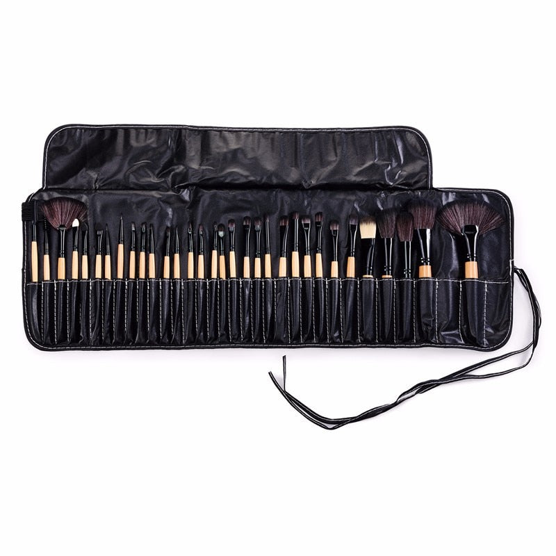 32Pcs Professional Makeup Brushes Cosmetic Foundation Powder Eye shadow Blush Blending Make Up Brush Set