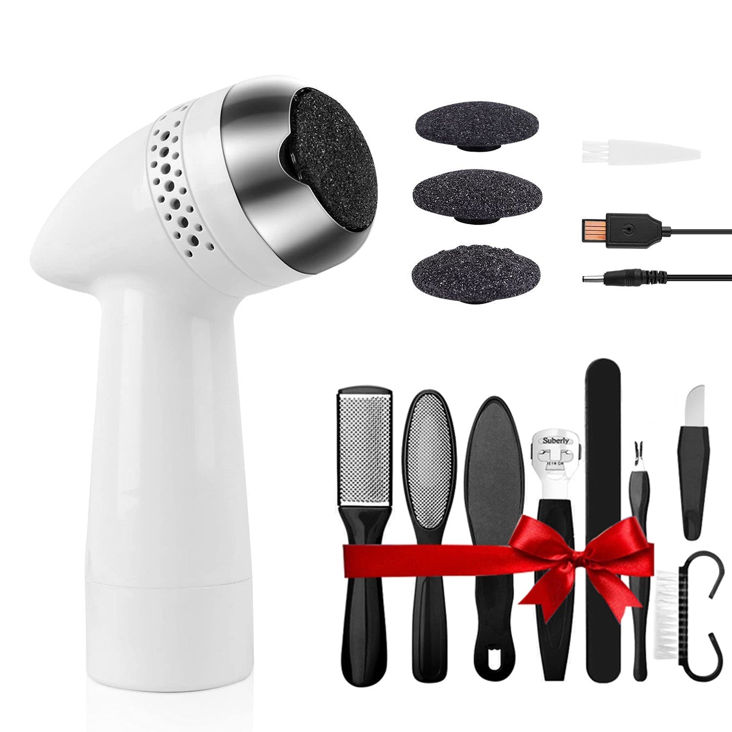 Portable Electric Grinder Pedicure Tools Foot Heel Care Tool Pedicura Velvet Smooth Machine Callus Remover for Foot Heel Skin