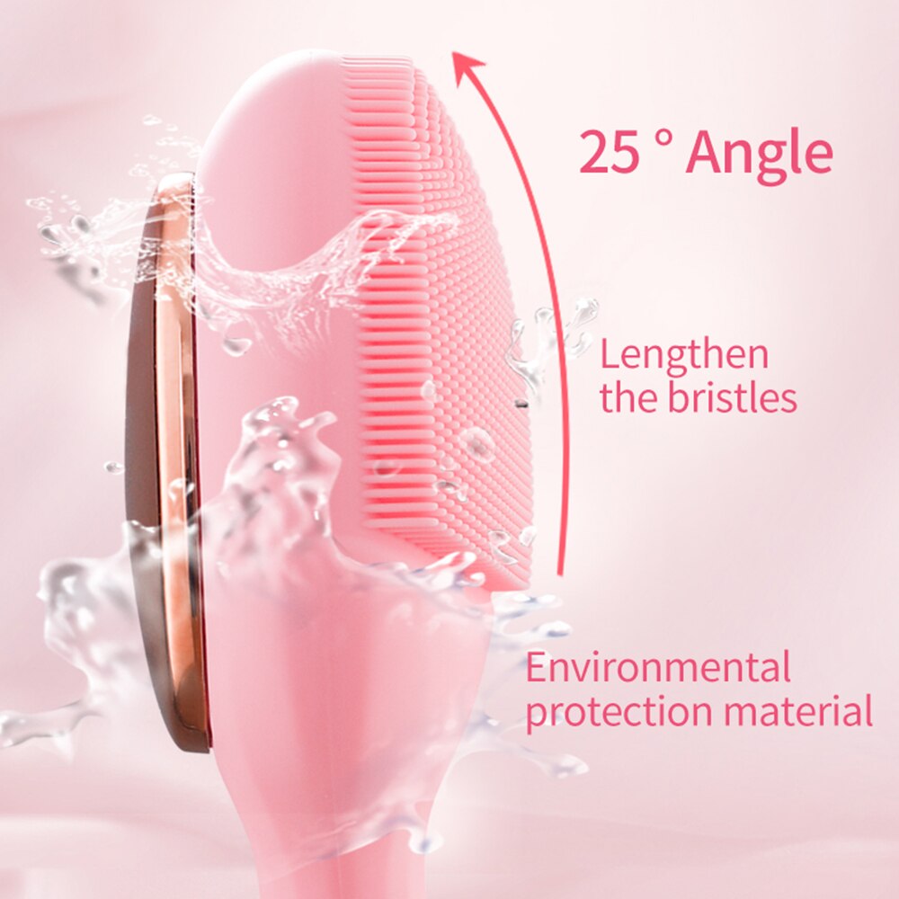 Facial Cleansing Brush Electric Sonic Face Brush For Makeup Removal,Blackhead Remove,Essence Absorption Face Massager