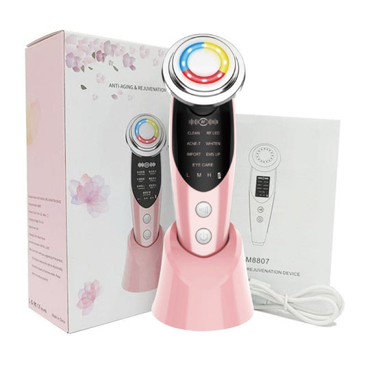 7 in 1 Face Massager RF Microcurrent Electroporation LED Skin Rejuvenation Remove Wrinkle Lifting Beauty Tool