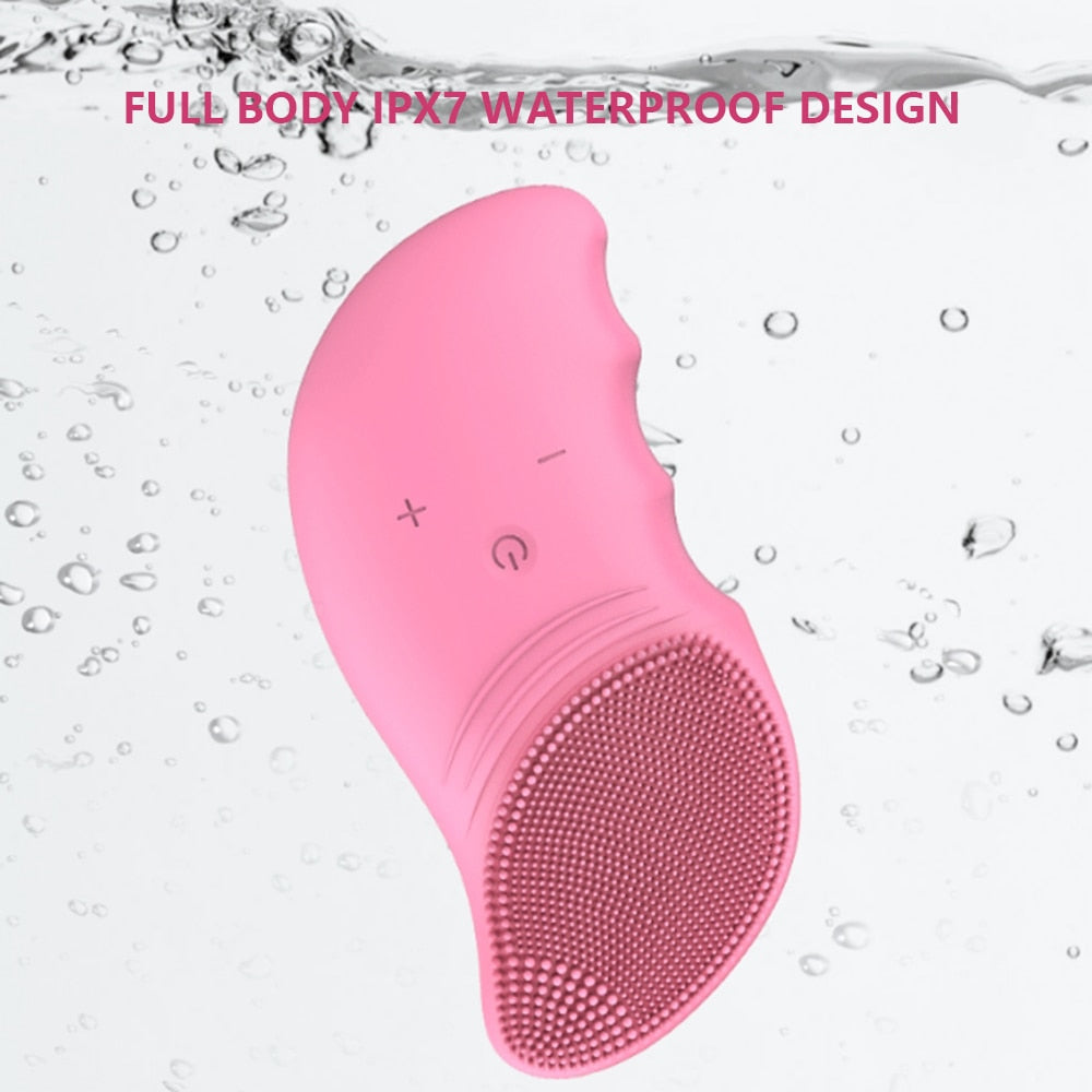 Mini Face Brush with Facial Cleansing Brush Face Massager for Deep Cleansing Blackhead & Makeup Remover