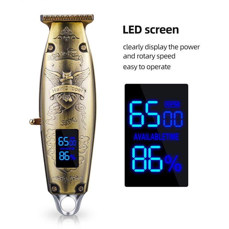 Chargeable Electric Hair Cutting Machine Hair Beard Clipper Men's Shaver Mute Trimmer Barber Professional hair Clipper