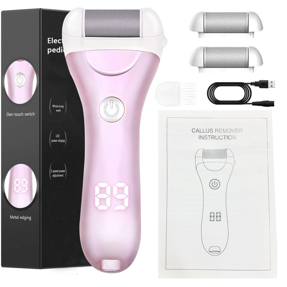 Charged Electric Foot File for Heels Grinding Pedicure Tools Professional Foot Care Tool Dead Hard Skin Callus Remover Effective