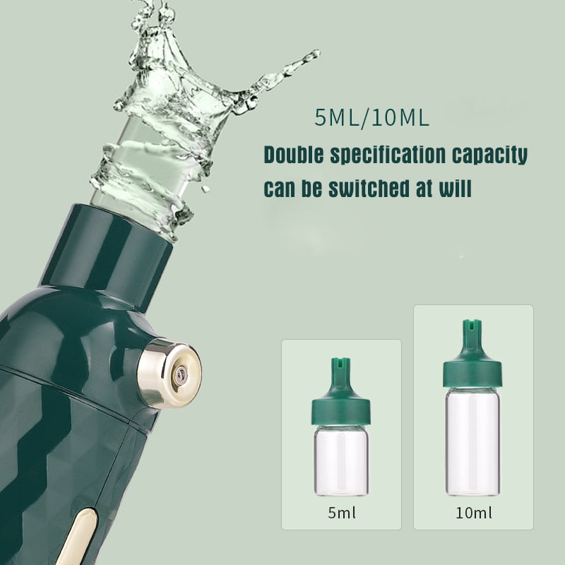 Nano Facial Sprayer Steamer Spa Water Mist Water Oxygen Injection Airbrush Compressor Moisturizing Tightening  Beauty Device