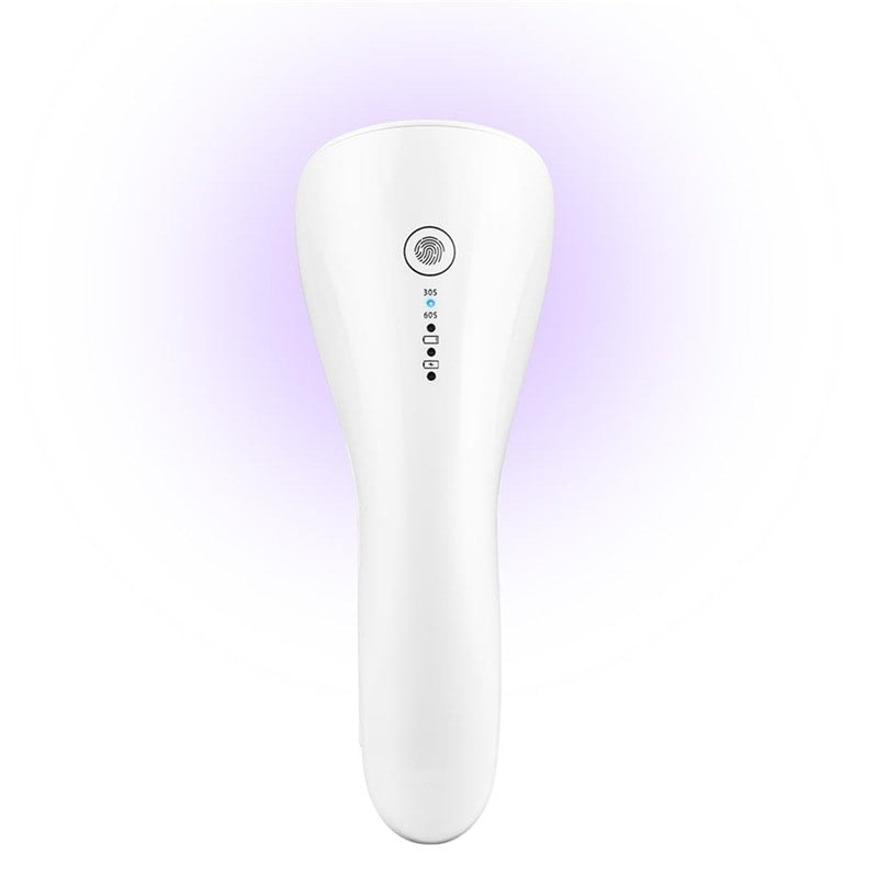 2 In 1 Mini Nail Eyelash Dryer 3 UV LED Lamp Timer Auto Sensor For Drying Gel Polish Rechargeable Quick-drying Nail Art Lamp