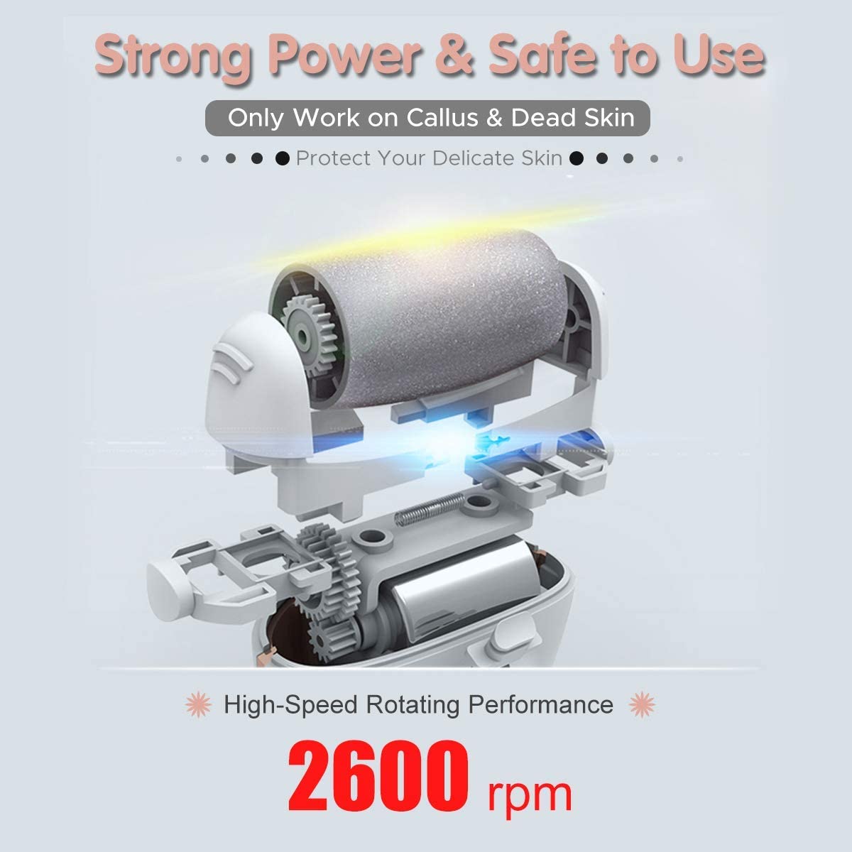 Electric Pedicure Foot Grinder Cleaner Foot File Exfoliating Machine Callus Remover Polished Nails Dead Skin Care Tools