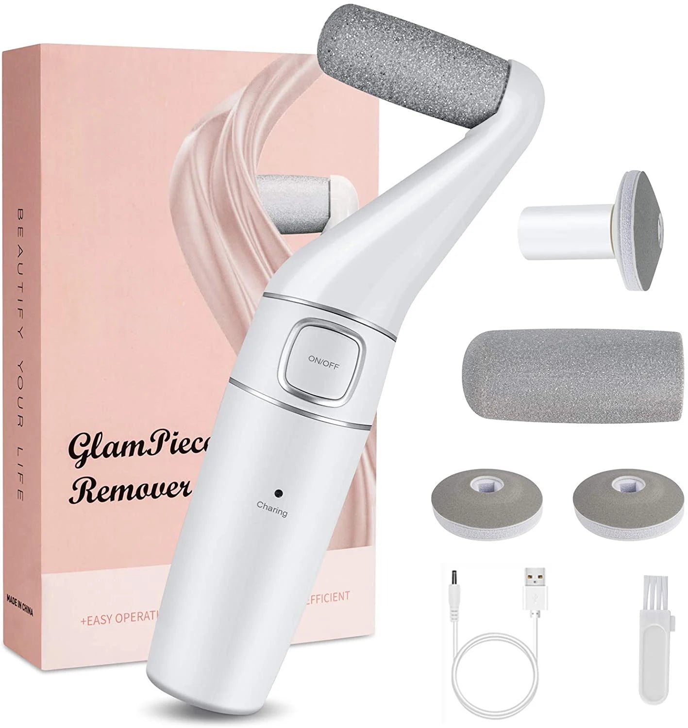 Electric Foot Grinder Vacuum Callus Remover Foot Pedicure Tools Rechargeable Foot Files Clean Tools Polished Nails For Dead Skin