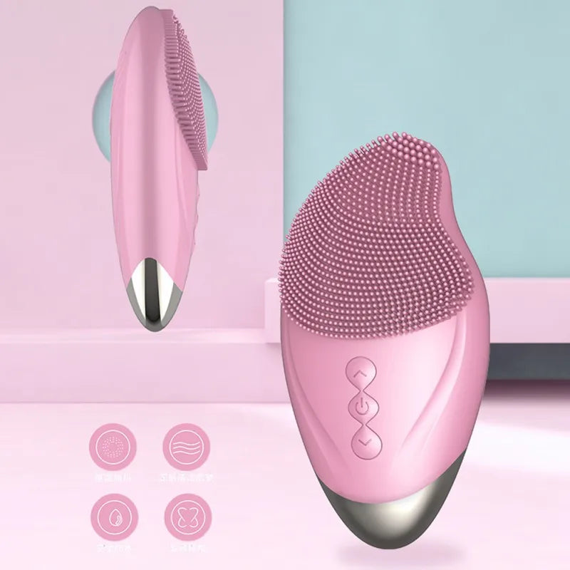 Electric Face Cleanser Silicond Face Cleansing Brush Electric Facial Cleanser Cleansing Skin Deep Washing Massage Brush