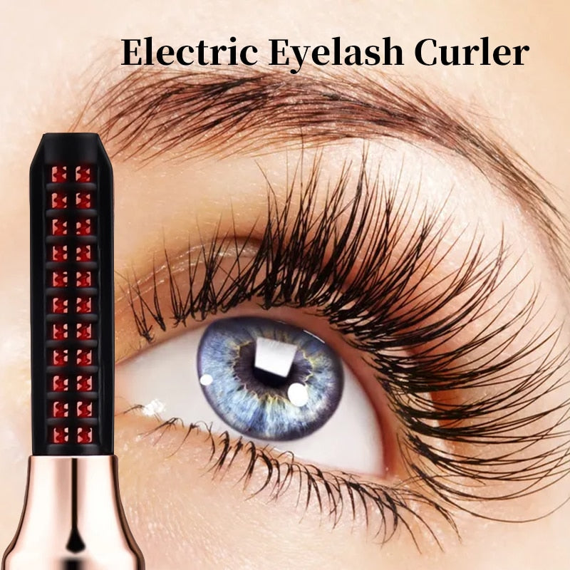 Beauty Makeup Heated Eyelash Curler Rechargeable Long Lasting Natural Curling Portable Pen Quick Heating Eye Lash Ironing Comb