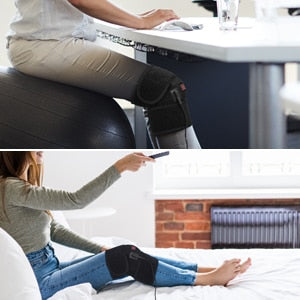 Heating Knee Pads Knee Brace Support Pads Thermal Heat Treatment Wrap Hot Compress Knee Massager for Cramps Arthritis Pain Relief