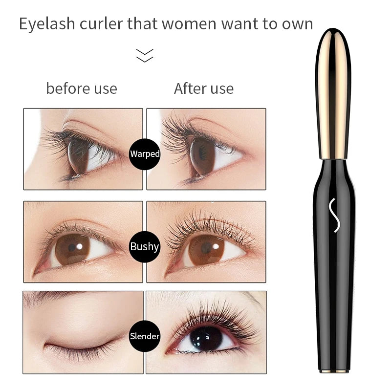 USB Rechargeable Portable Electric Eyelash Curler Heated Eyelash Curler Electric Eyelash Curler Device