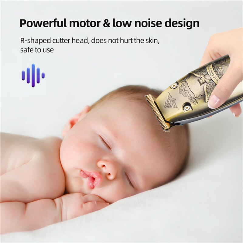 Chargeable Electric Hair Cutting Machine Hair Beard Clipper Men's Shaver Mute Trimmer Barber Professional hair Clipper