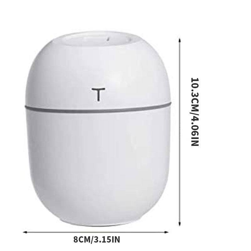 220ML Ultrasonic Mini Air Humidifier Aroma Essential Oil Diffuser USB Rechargeable Mist Maker Purifier LED Night Light Car Home