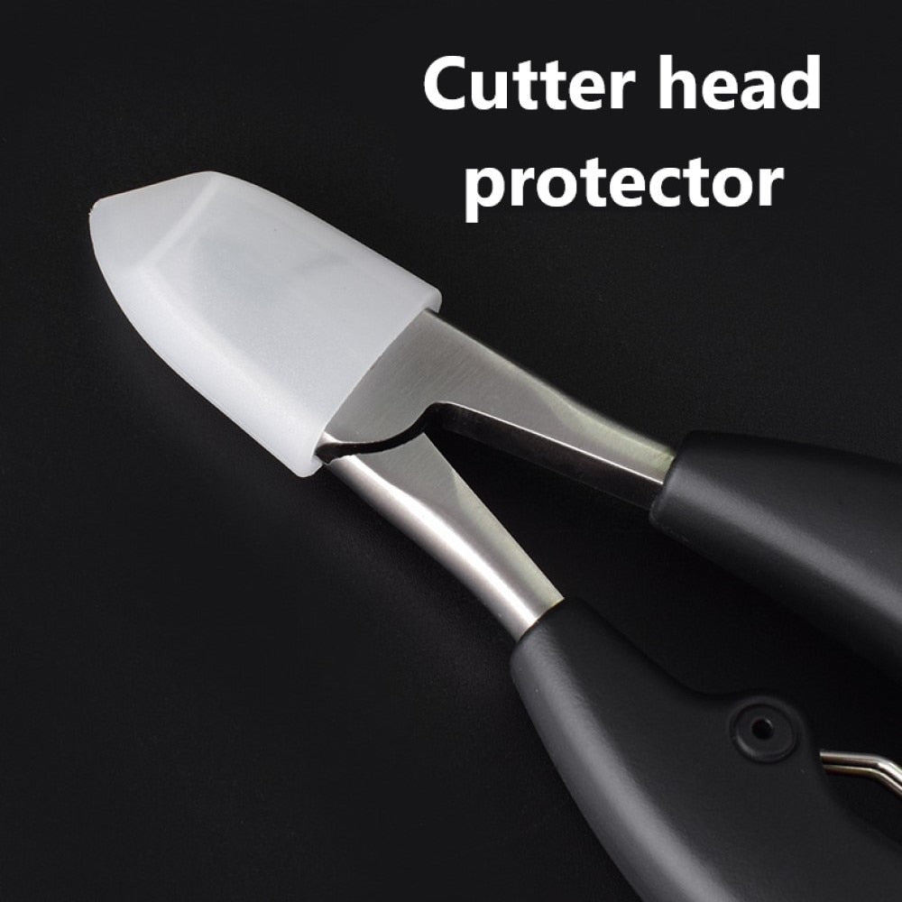 Black Toe Nail Clippers Nail Correction Thick Nails Ingrown Toenails Nippers Cutters Dead Skin Dirt Remover Pedicure Care Tool