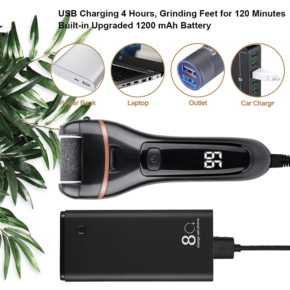 Electric Foot File For Heels Grinding Pedicure Tools Professional Foot Care Tool Kit Dead Hard Skin Callus Remover