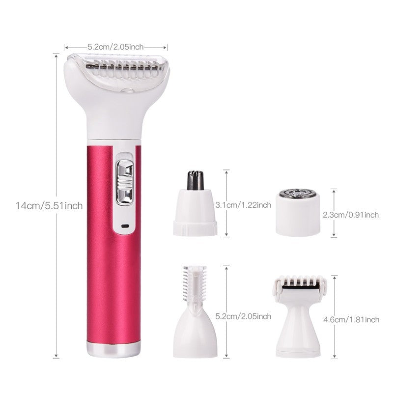 5 in 1 Women Epilator Female Eyebrow Trimmer Lady Shaver For Hair Removal Shaving Machine Face depilador Bikini Depilatory